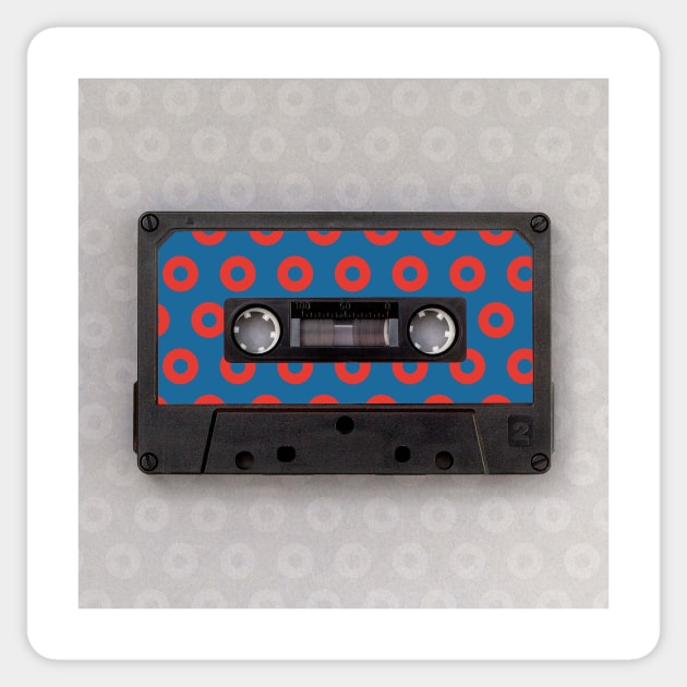 Fishman Donuts Phish Cassette Tape Sticker by NeddyBetty